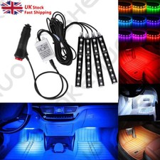 LED RGB Car Interior Strip Light Trim Ambient Atmosphere Lighting Remote Control