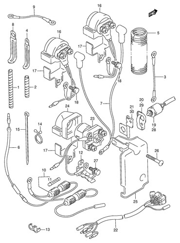 Suzuki genuine clamp - suzuki, dt65