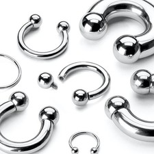 HORSESHOE Piercing Ring Bar
