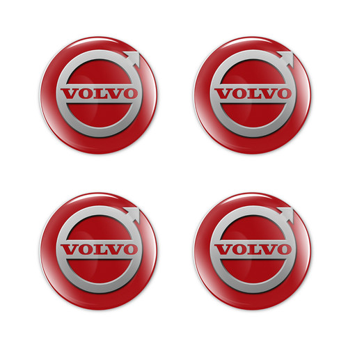 Volvo domed stickers - domed,