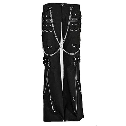 Men gothic bondage pants - men's,