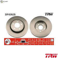 2x BRAKE DISC DF4392S FOR BMW
