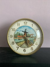 Vintage Animated Clock Dutch  Does Not Work