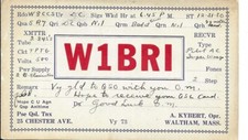 QSL 1930 Waltham MA     radio