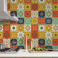Spanish Moroccan Mosaic Tiles Sticky Back Plastic Self Adhesive Vinyl Wrap