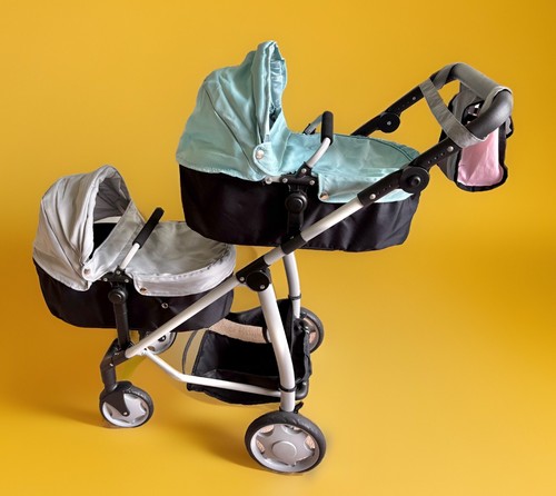 Dolls pram double - dolls,