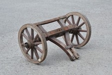 old vintage small dog cart - front axle with wooden wheels 35 cm - FREE POST