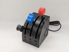 Logitech G Saitek Pro Flight Throttle Quadrant simulation DIN axis lever READ