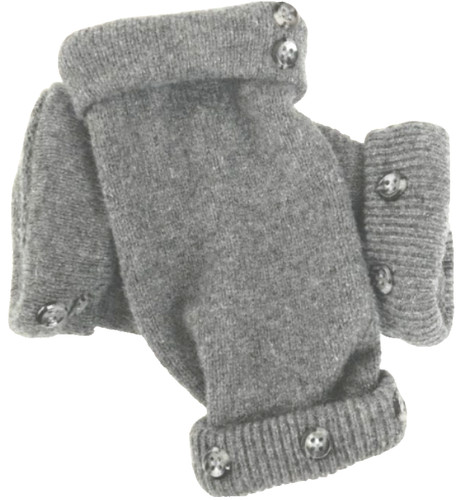 Fingerless gloves gray - gloves, 100%