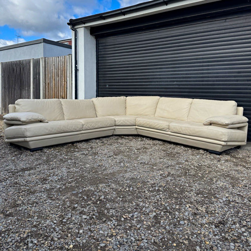 Large natuzzi cream leather - large,