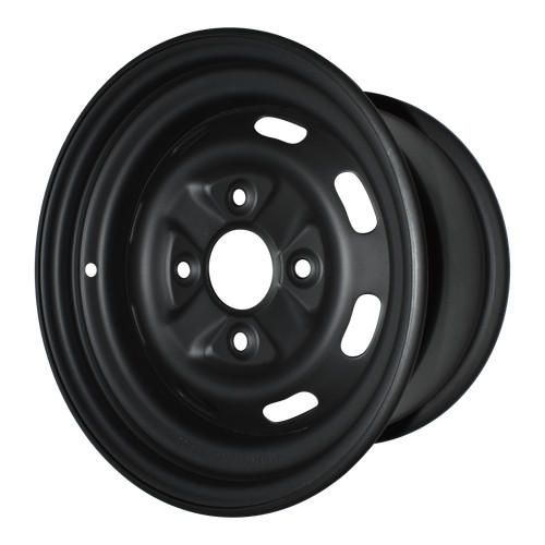 Steel rim matt black quad - rim,