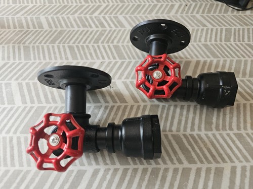 Pair industrial steampunk pipe - pair,