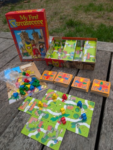 First carcassonne board - first,