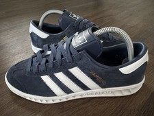ADIDAS Hamburg Mens Terrace Running Trainers, Navy Blue/White - Size 7 (S74838)