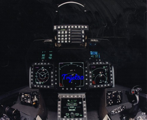 10x8 colour photo cockpit - colour, f-22