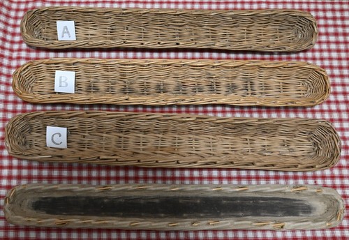 Antique french bread proofing - bread,