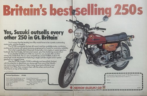 Suzuki gt250 original 1976 - gt250,