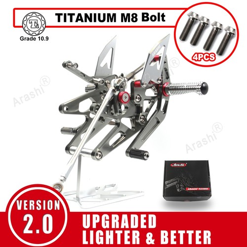 Adjustable rearsets for yamaha - adjustable,