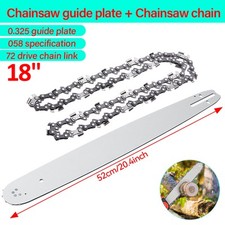 18" Chainsaw Guide Bar & Saw