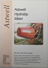 Original Astwell PTO Driven Hydratip Concrete Mixer Brochure c 1990's