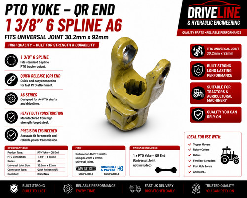 Pto quick release yoke - quick,