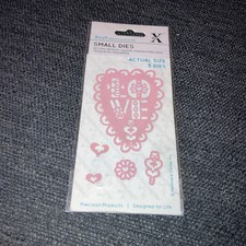 Xcut Small Dies - Folk Love Heart New Free Postage