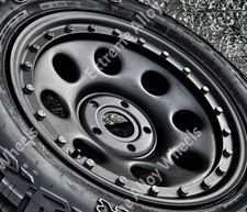 16" Black Steel Alloy Wheels