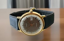 Vintage Timex Handwind Date Large Case Mint Dial GWO Condition GB Mens Watch