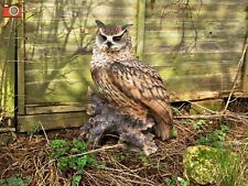 EAGLE OWL, LIFE SIZE & STUNNING, Ultra Realistic For Home & Garden. Vivid Arts.
