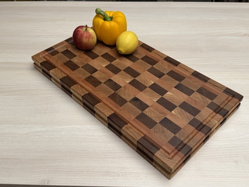Handmade solid hardwood end - handmade,