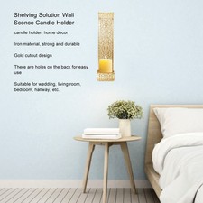 Bright Gold Lace Candle Holder