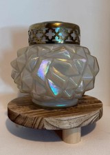 Vintage Iridescent Opaline Art
