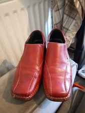 Womens Size 6.5 Red Leather