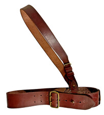 WW2 BRITISH ARMY OFFICERS SAM BROWNE LEATHER BELT, 1944 GIEVES LONDON MAKER,GOOD
