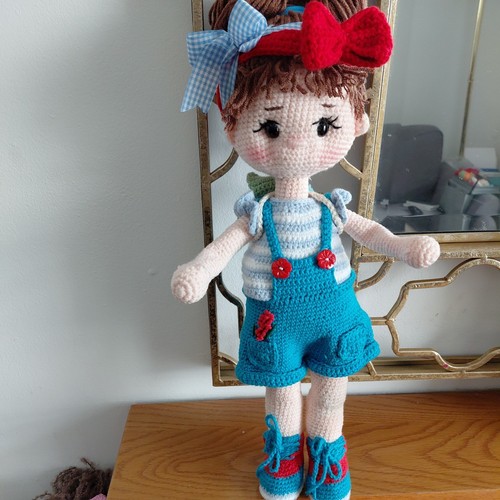 Crochet wired rosie doll - ,