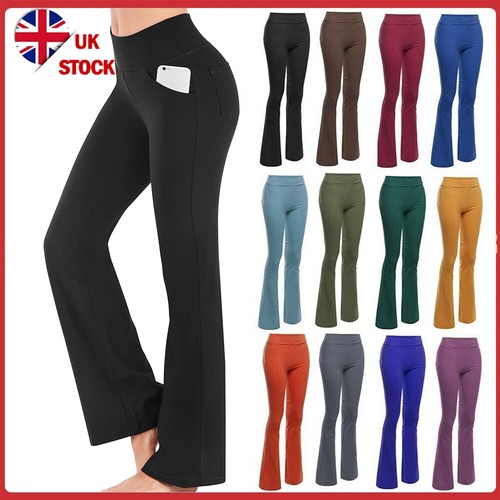 Bootcut yoga pants pockets - bootcut,