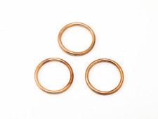 3x Exhaust Copper Gaskets For