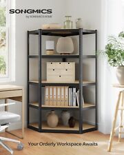 SONGMICS Corner Shelf 5-Tier, Garage Shelving, Metal Shelving Units, GLR080B01