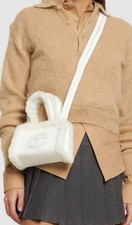 UGG X TELFAR Women White Small Crinkle Shopper Suede Brand New With Tags