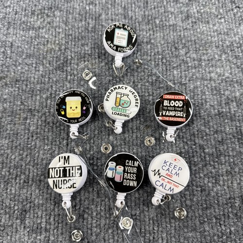 Funny nurse badge reels - ✅,