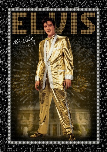 Elvis presley gold - -, lamé