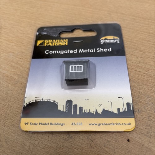 Corrugated metal shed n - ,