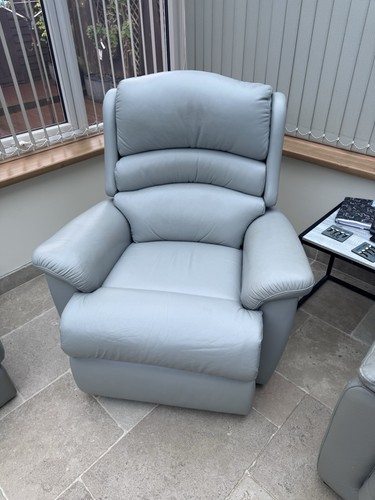 Orthopedic leather recliner - leather,