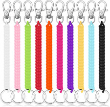 10Pcs Stretchy Spiral Keyring