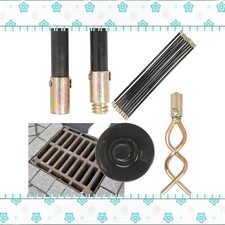 12pc Drain Unblocker Set Perfect For Unblocking Outdoor Drainage Pipes