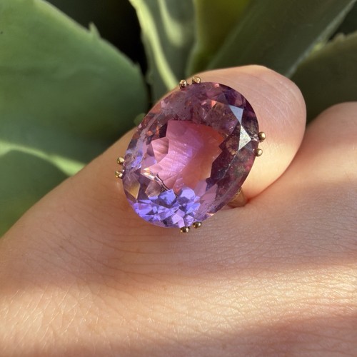 Vintage 9ct gold large - vintage,