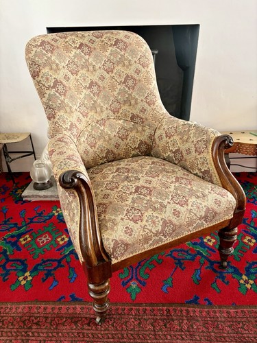 Antique victorian armchair - antique,