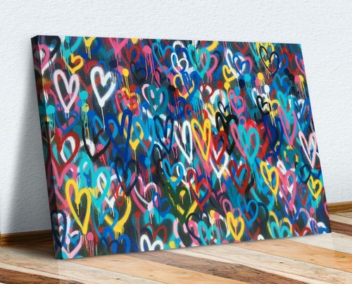 Love wall hearts graffiti - wall,