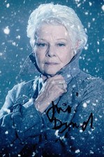 Dame Judi Dench Signed 6x4
