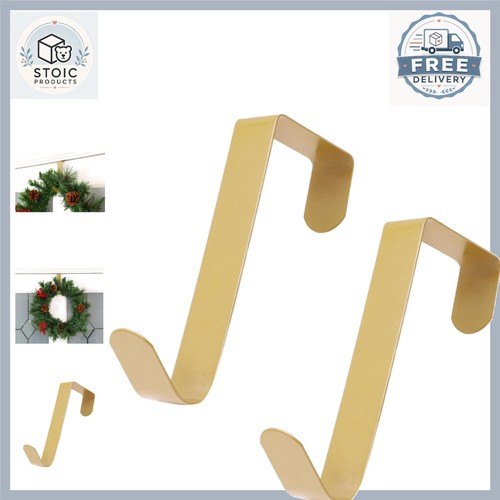 Gold metal wreath hangers pack - wreath,